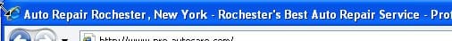 search5 Web page title is always shown at the top. This example uses Internet Explorer's browser.