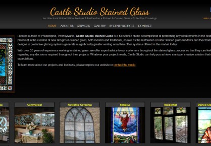 Castlestudioinc.com web design by 6x6 Design, LLC