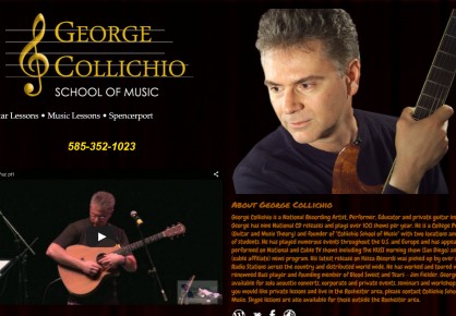 GeorgeCollichio.com web design by 6x6 Design, LLC