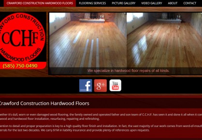 Hardwoodfloorsbyjason.com web design by 6x6 Design, LLC