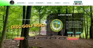 Home page of DiscGolfRoc.com